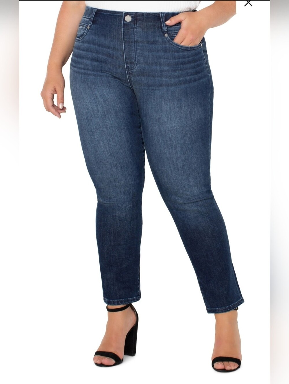 Liverpool Los Angeles Skinny Pull-On Glider Jeans Palma 16W